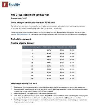 DC Costs and Charges document thumbnail