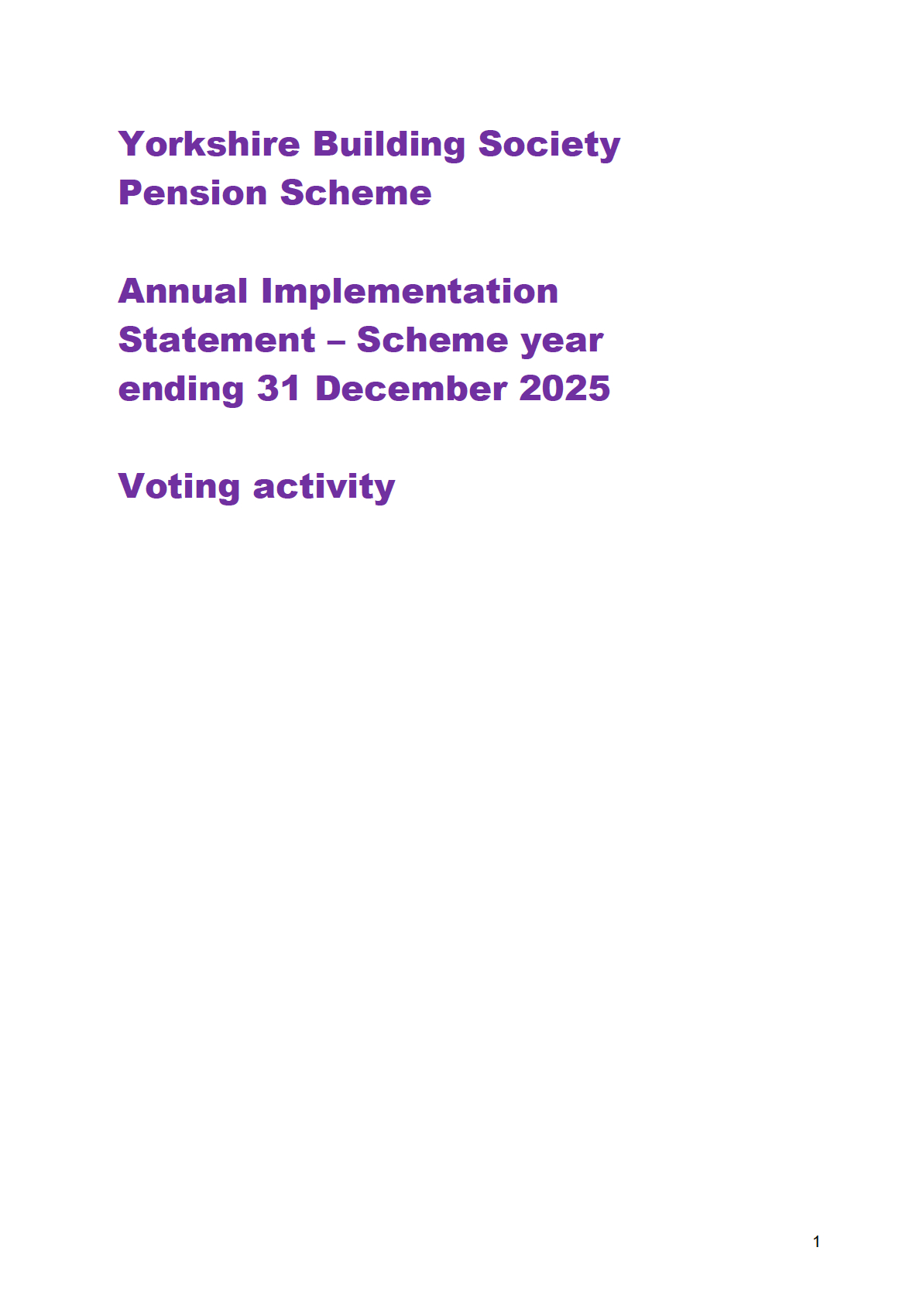 Annual Implementation Statement – Scheme year ending 31 December 2025 - Voting activity document thumbnail
