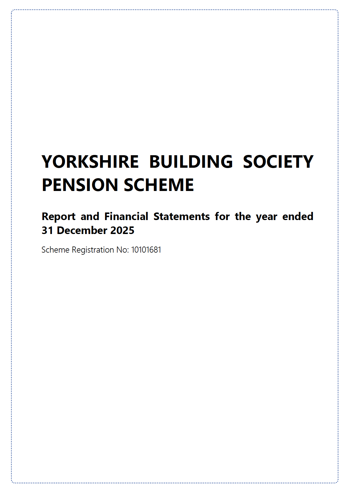 Report and Financial Statements for the year ended 31 December 2025 document thumbnail